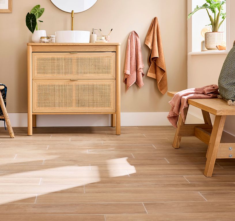 Carrelage TIMBER CHENE int, aspect bois 15x90cm, dim 15.00 x 90.00 cm