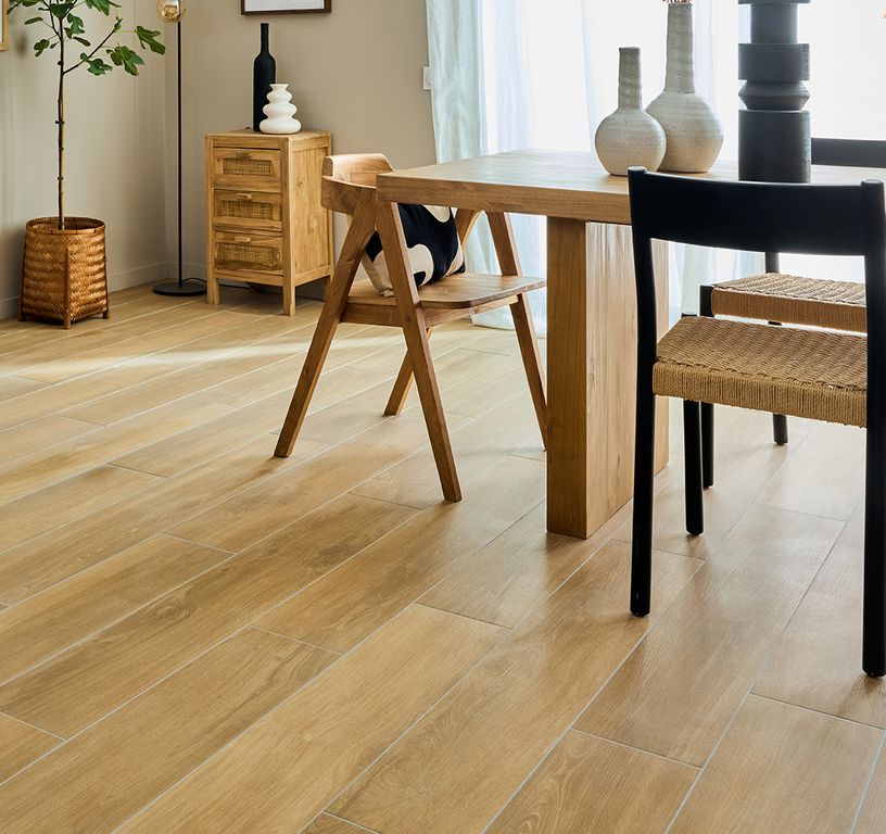 Carrelage TIMBER CHENE int, aspect bois 20x120cm, dim 20.00 x 120.00 cm