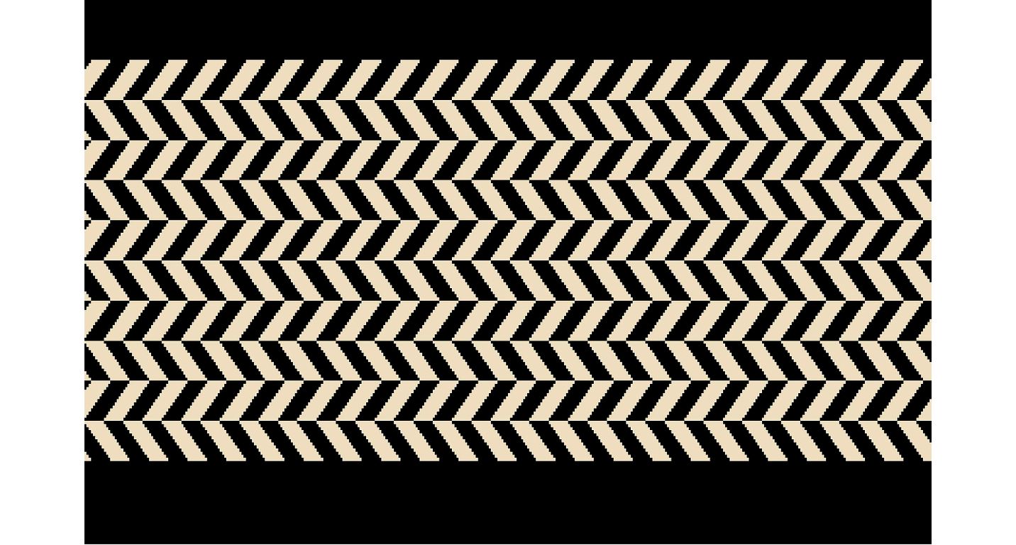 Passage d'escalier AVENUE CHEVRONS, moquette velours ras, motif Géométrique, col noir