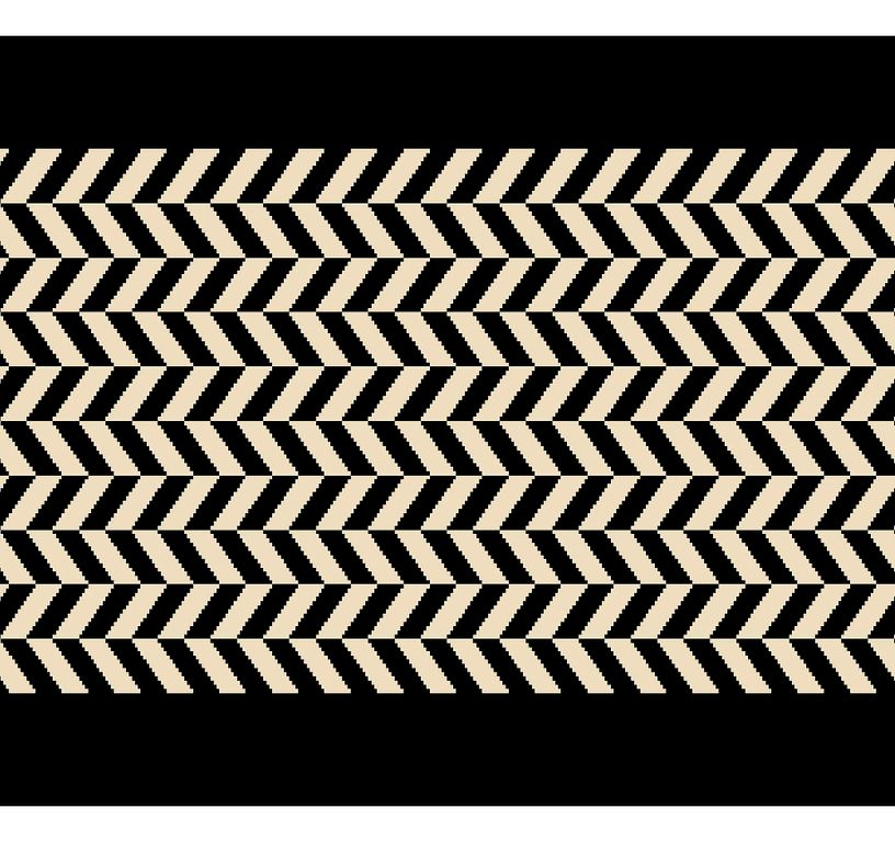 Passage d'escalier AVENUE CHEVRONS, moquette velours ras, motif Géométrique, col noir