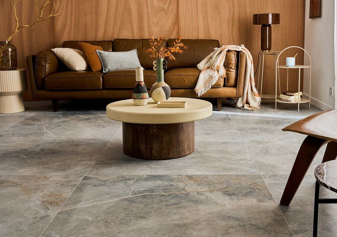 Carrelage VERONE PERLE GRIS, aspect marbre 100x100cm, dim 100.00 x 100.00 cm