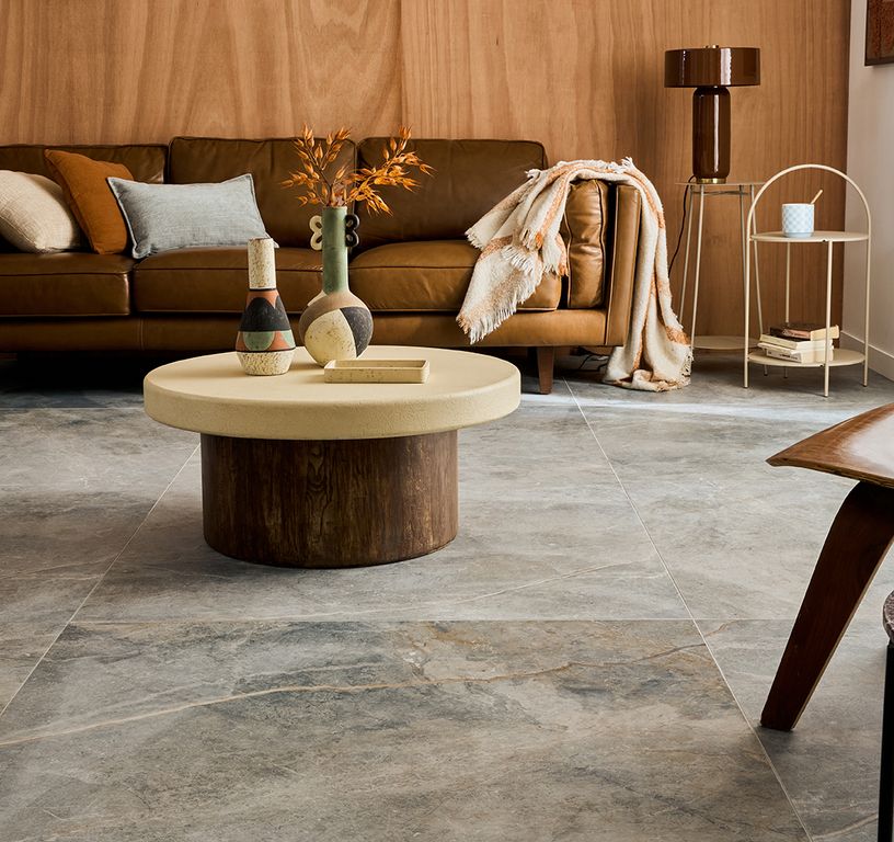 Carrelage VERONE PERLE GRIS, aspect marbre 100x100cm, dim 100.00 x 100.00 cm