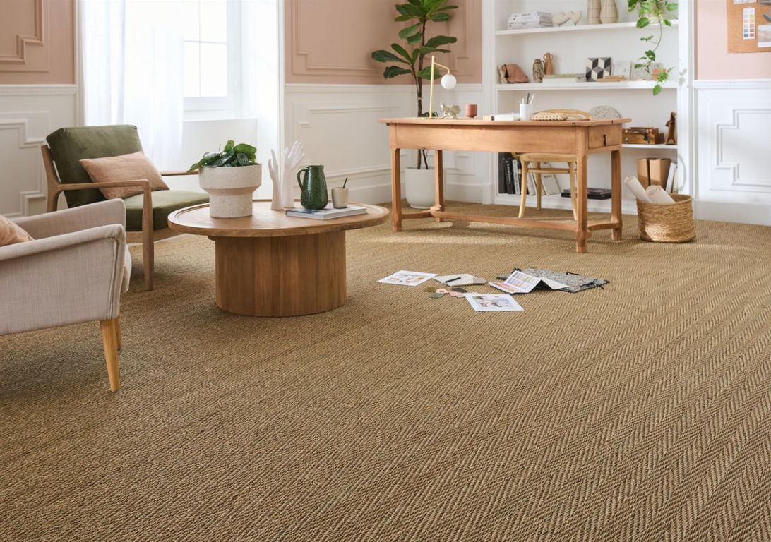 Jonc de mer KARIKAL, col NATUREL, rouleau 4.00 m