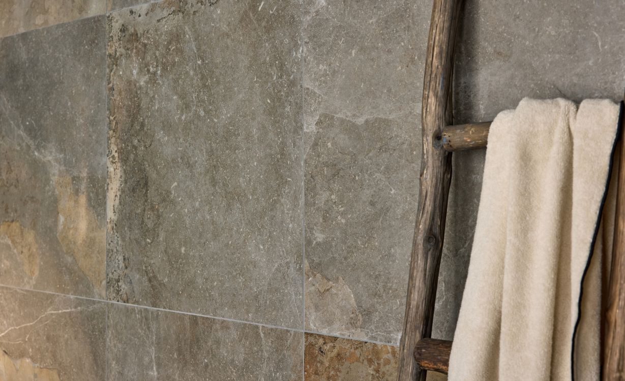 Carrelage ALERIA LIGHT  BEIGE, aspect marbre Gris, dim 60.00 x 60.00 cm