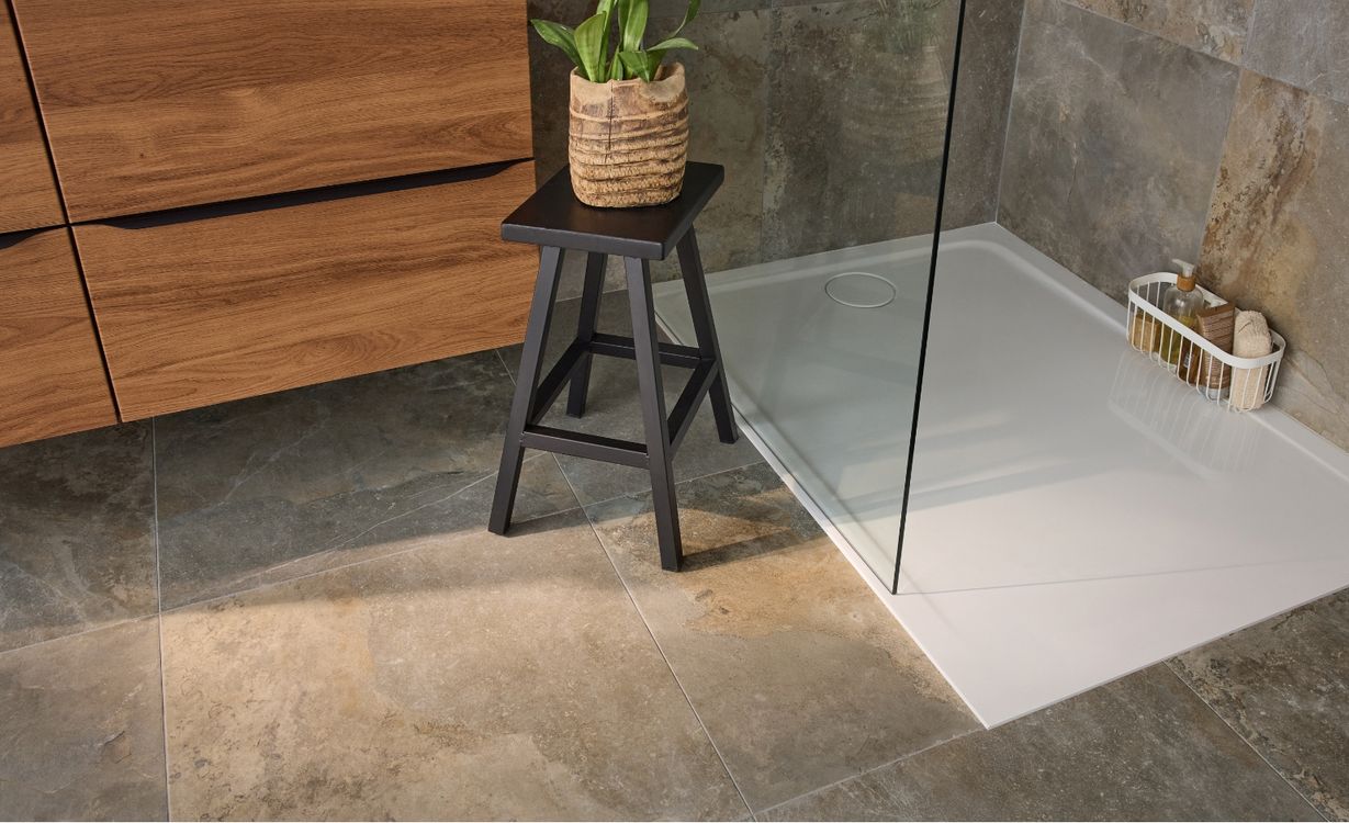 Carrelage ALERIA LIGHT  BEIGE, aspect marbre Gris, dim 60.00 x 60.00 cm