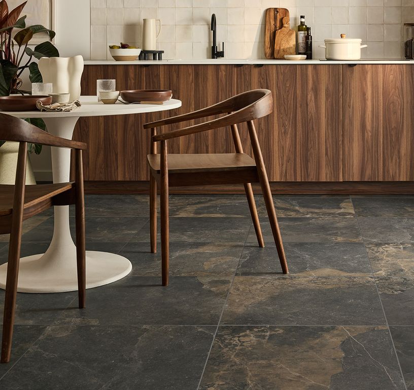 Carrelage ALERIA NATURAL ANTHRACITE, aspect pierre 60x60cm, dim 60.00 x 60.00 cm