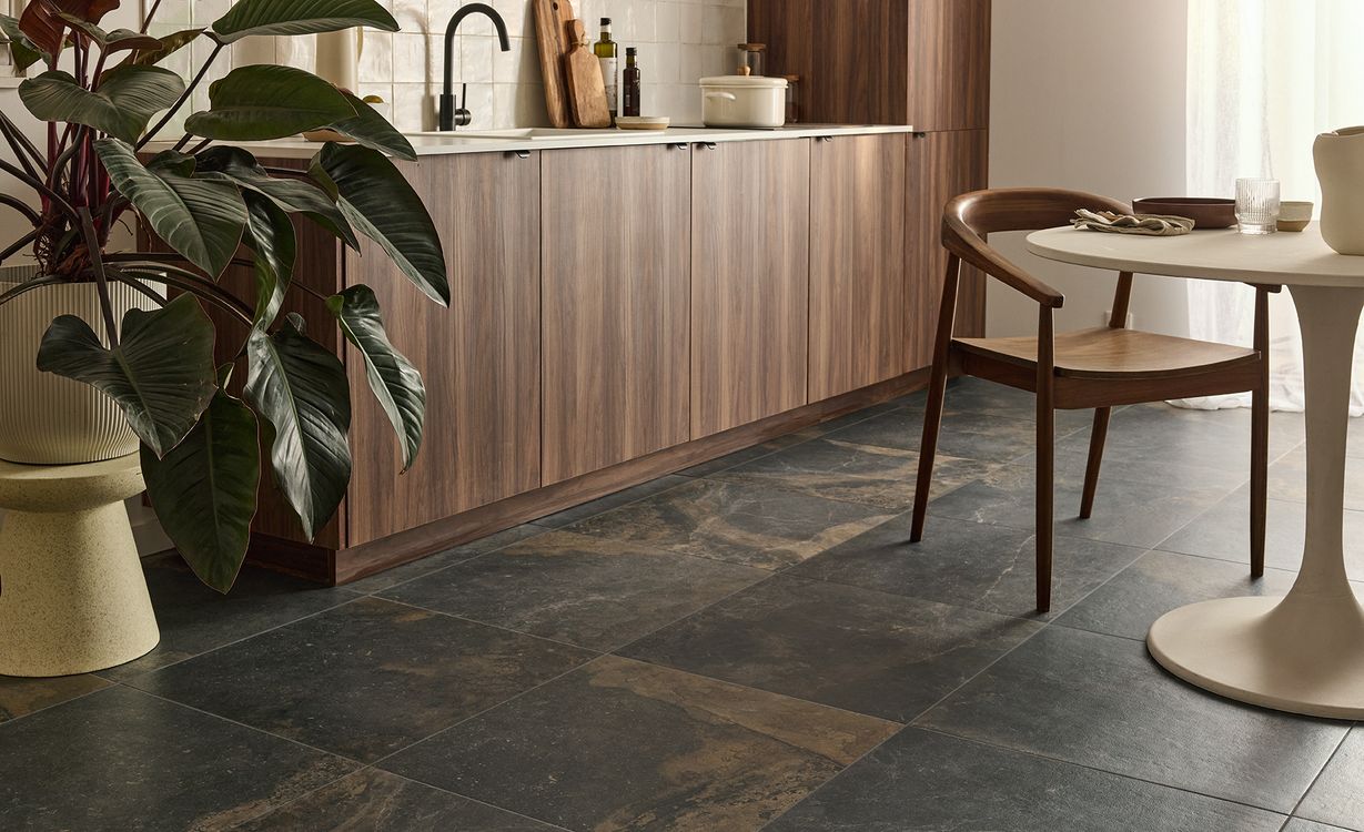 Carrelage ALERIA NATURAL ANTHRACITE, aspect marbre 60x60cm, dim 60.00 x 60.00 cm