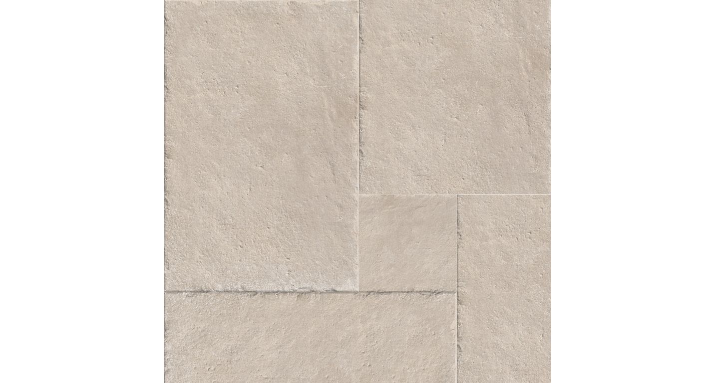 Carrelage MONASTERE BEIGE, aspect pierre 44x66cm, dim 45.00 x 65.00 cm