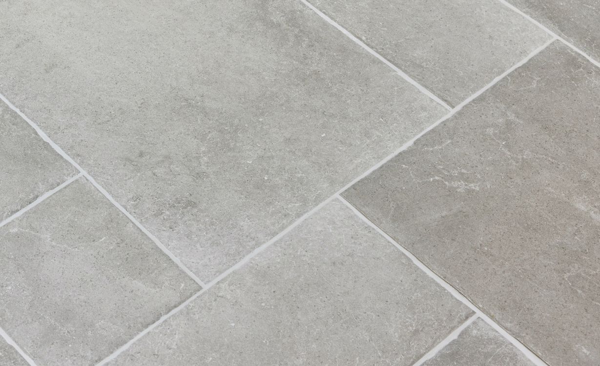 Carrelage MONASTERE PERLE GRIS, aspect pierre Gris, dim 45.00 x 65.00 cm