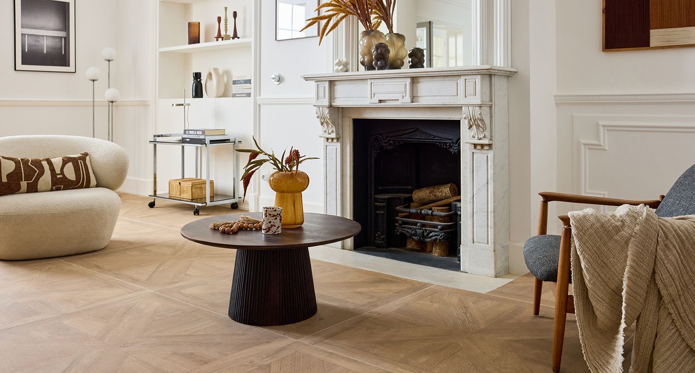 Carrelage VERSAILLES ROBLE, aspect bois 100x100cm, dim 100.00 x 100.00 cm