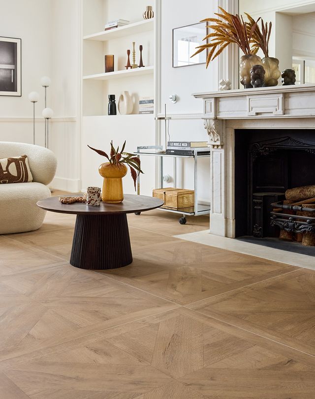 Carrelage VERSAILLES ROBLE, aspect bois 100x100cm, dim 100.00 x 100.00 cm