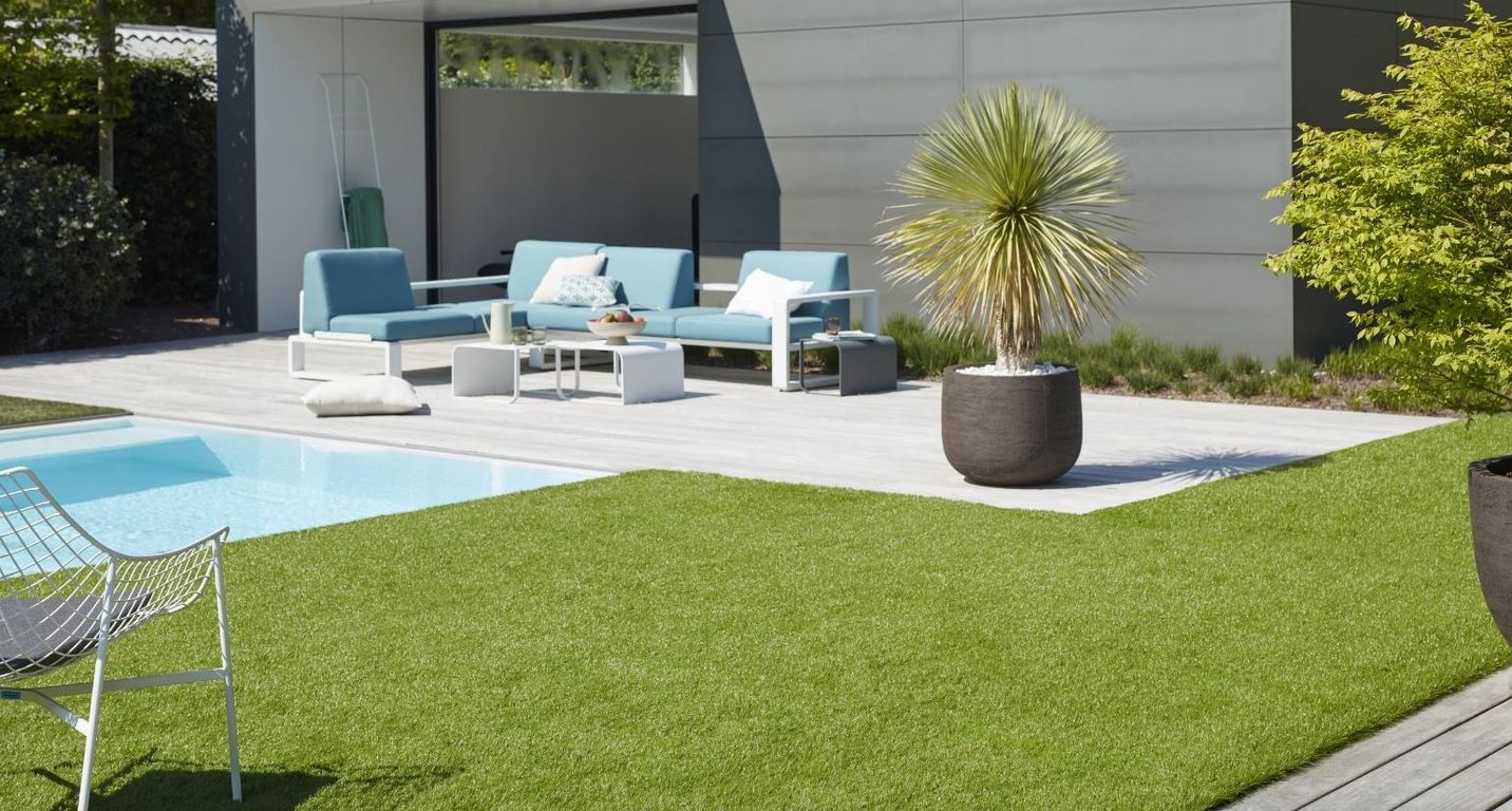 Gazon synthétique CADIZ, épaisseur 40.00mm, rouleau 4.00 m