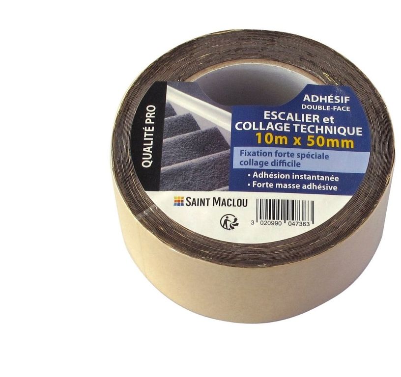 Double-face  , l.5.00 cm x L.10.00 m