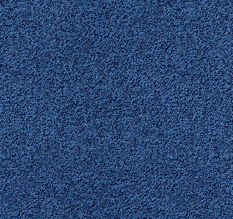 Moquette bouclée MICHIGAN DECO, col bleu roi, rouleau 4.00 m