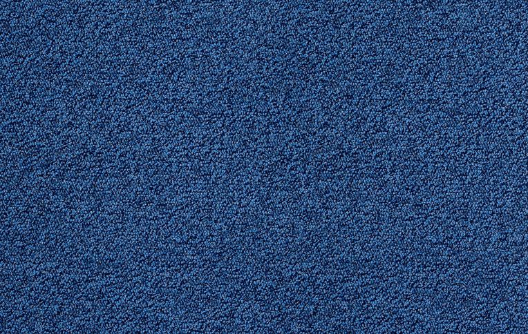 Moquette bouclée MICHIGAN DECO, col bleu roi, rouleau 4.00 m