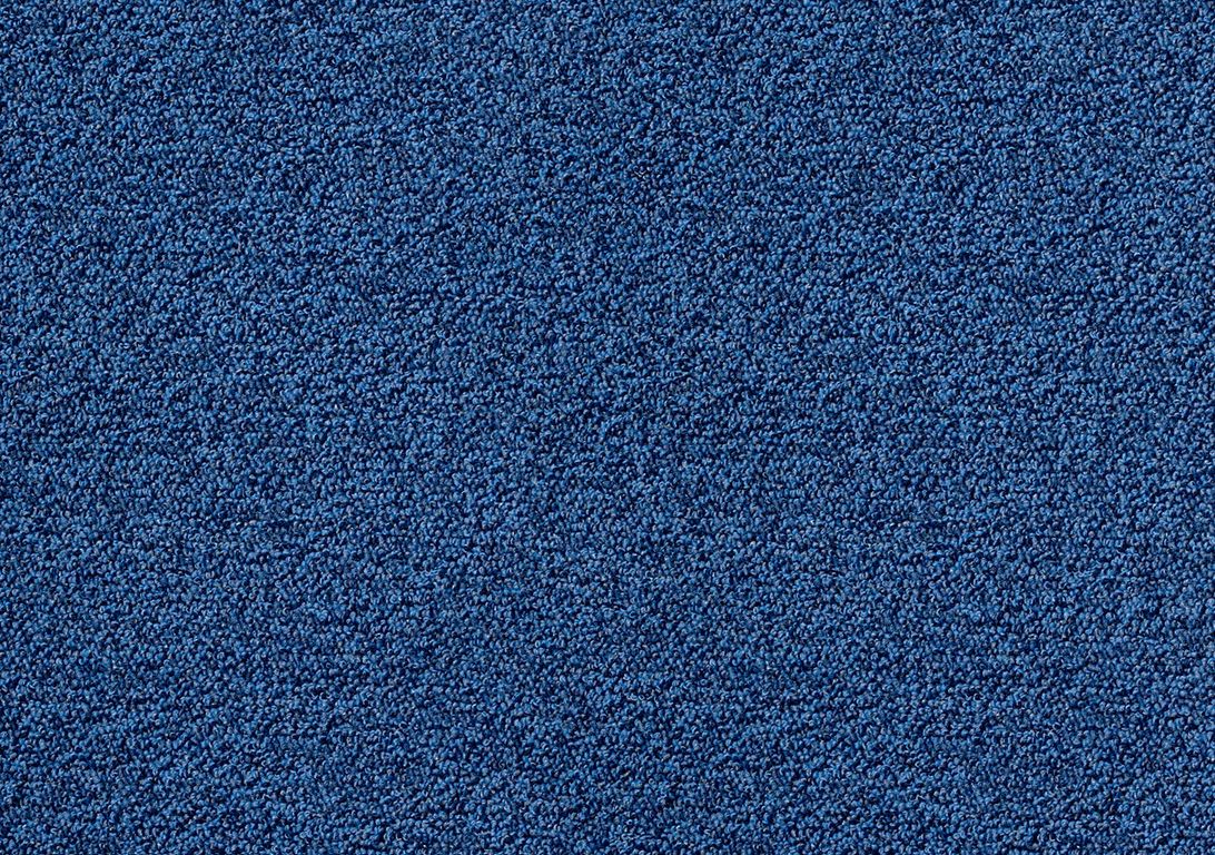 Moquette bouclée MICHIGAN DECO, col bleu roi, rouleau 5.00 m