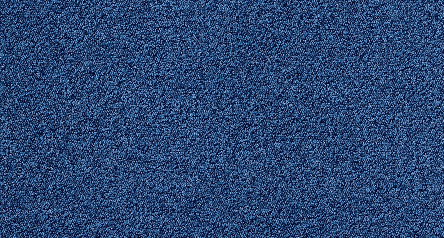 Moquette bouclée MICHIGAN DECO, col bleu roi, rouleau 5.00 m