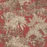 Papier peint ZANZIBAR Rasch, Intissé décor Floral / Végétal, Rouge