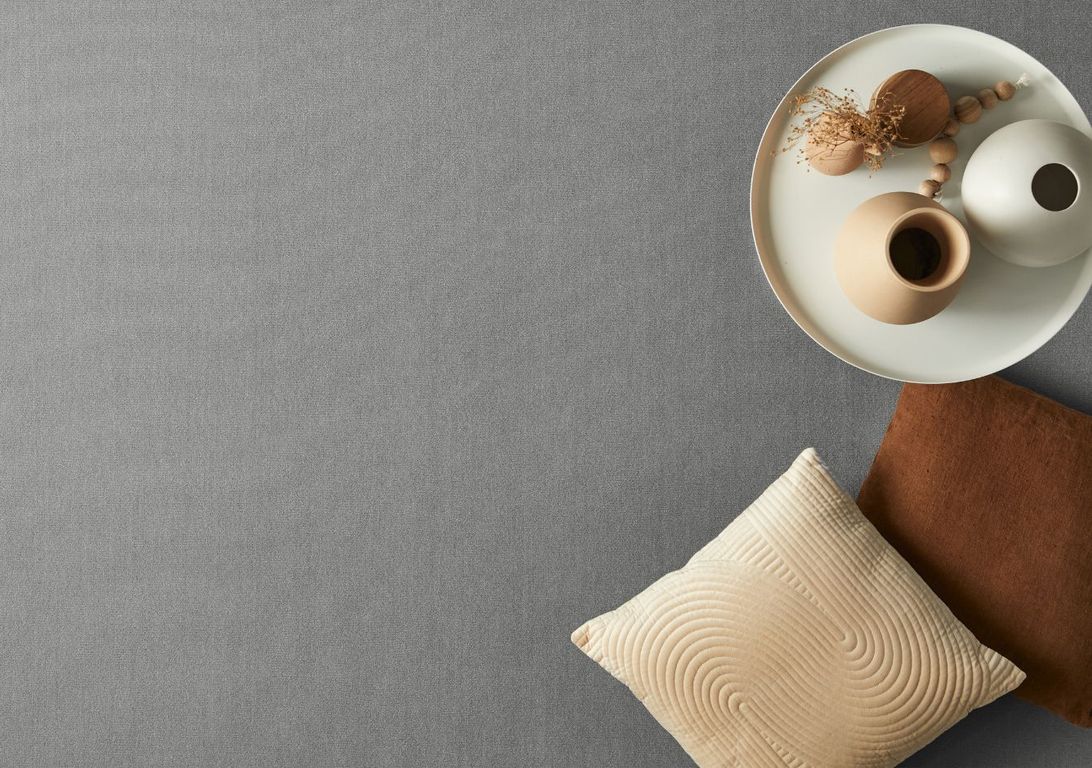 Moquette velours ROXANE, col gris souris, rouleau 4.00 m