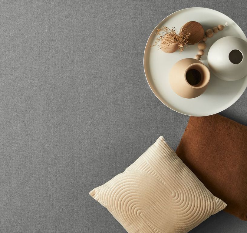 Moquette velours ROXANE, col gris souris, rouleau 4.00 m