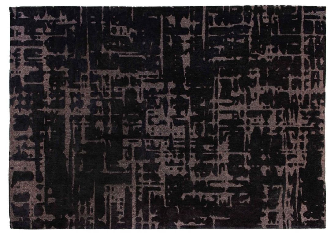 Tapis BAOBAB Louis De Poortere, faux-uni  black water