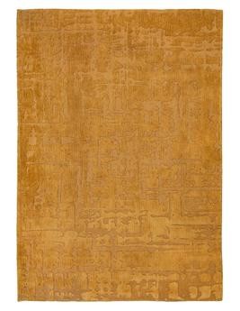 Tapis salon silchou beige 80x150 oeko tex® en polyester doux et soyeux  motif : uni - Conforama