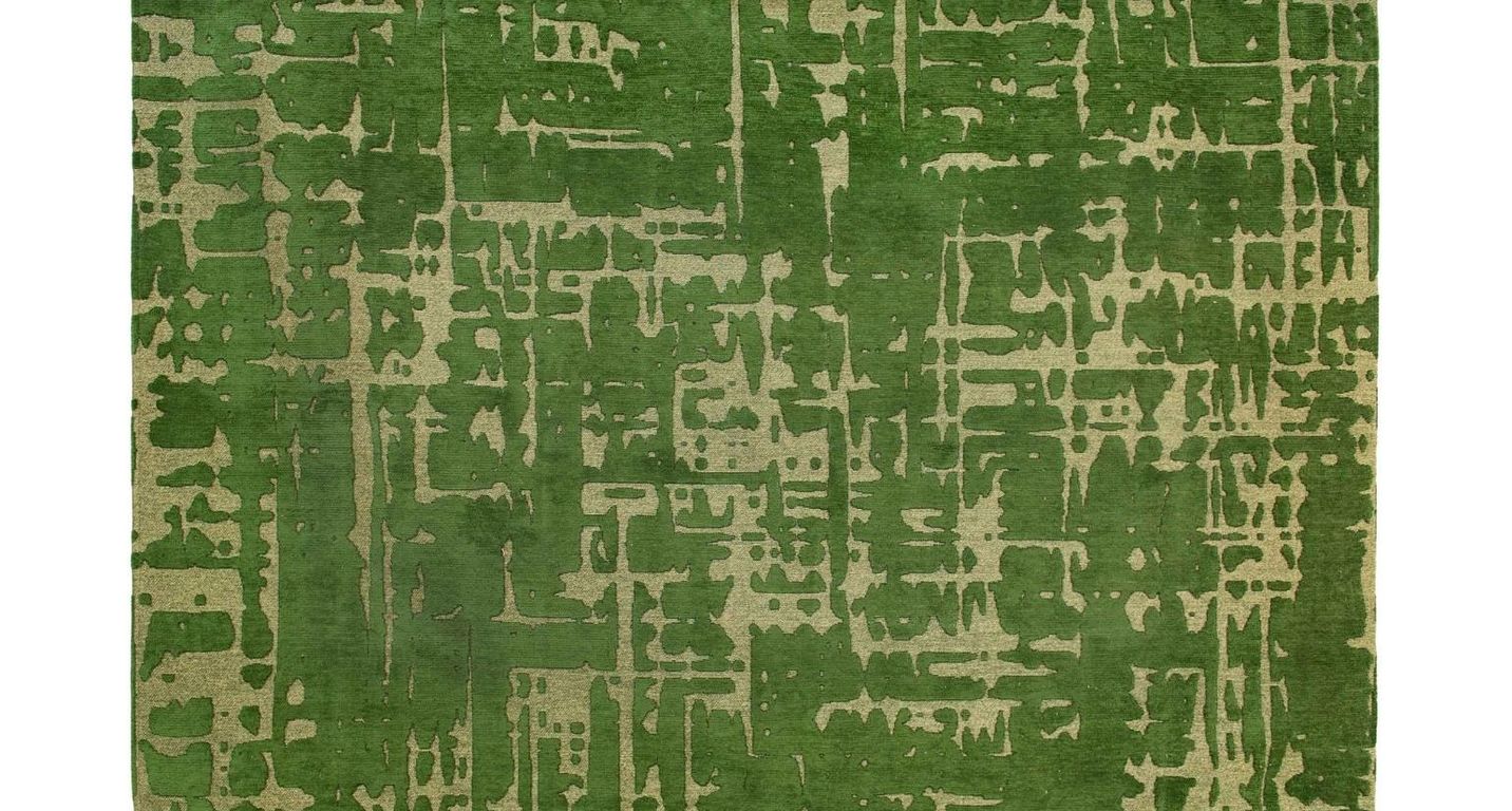 Tapis BAOBAB Louis De Poortere, faux-uni  perrier's green