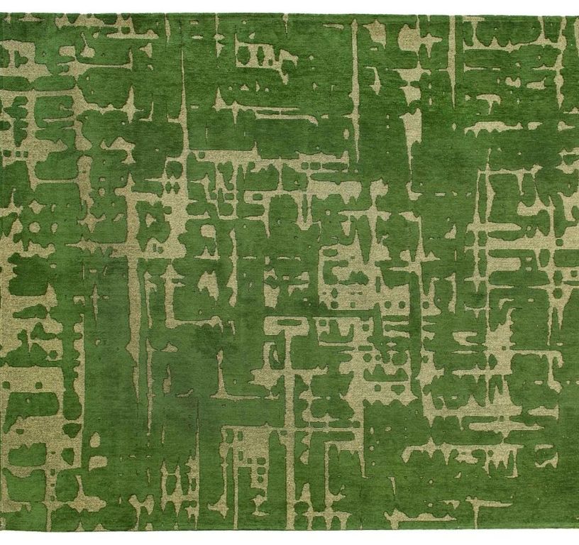Tapis BAOBAB Louis De Poortere, faux-uni  perrier's green