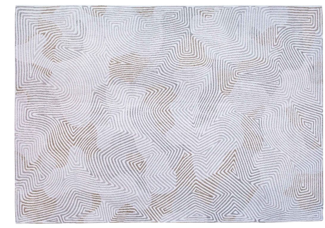 Tapis CORAL Louis De Poortere, faux-uni  blanc