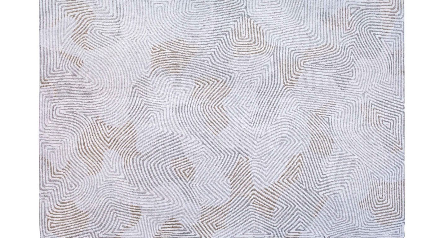 Tapis CORAL Louis De Poortere, faux-uni  blanc