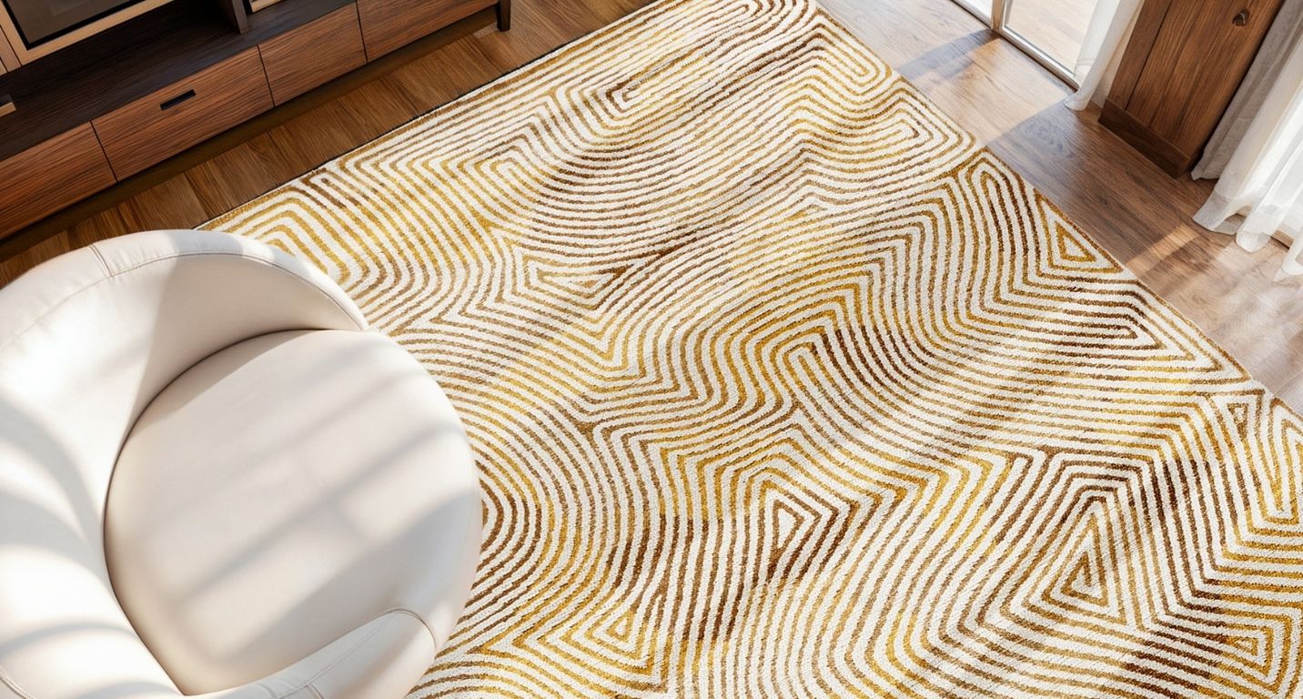 Tapis CORAL Louis De Poortere, géométrique  Yellow hippy