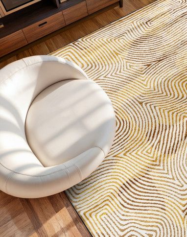 Tapis CORAL Louis De Poortere, géométrique Yellow hippy
