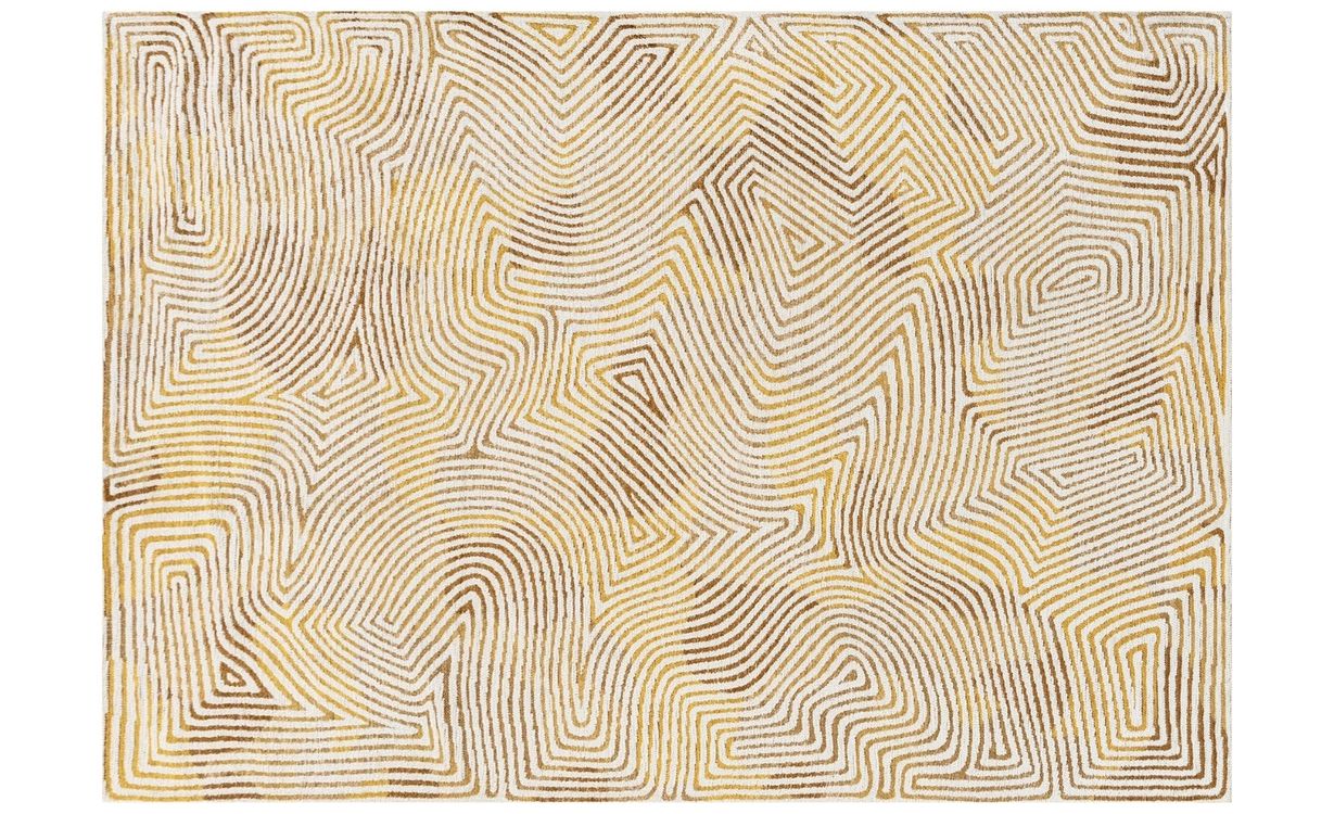 Tapis CORAL Louis De Poortere, géométrique Yellow hippy