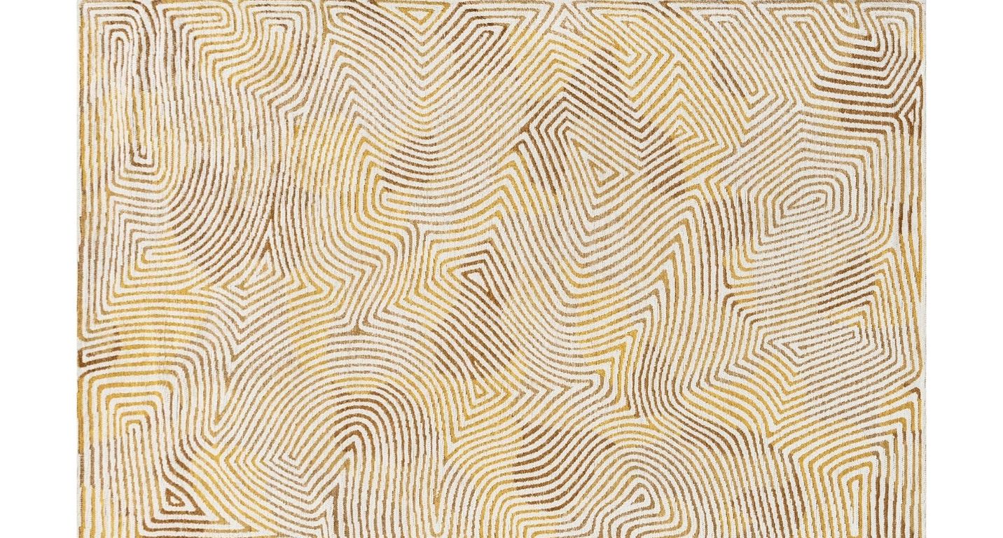 Tapis CORAL Louis De Poortere, géométrique  Yellow hippy