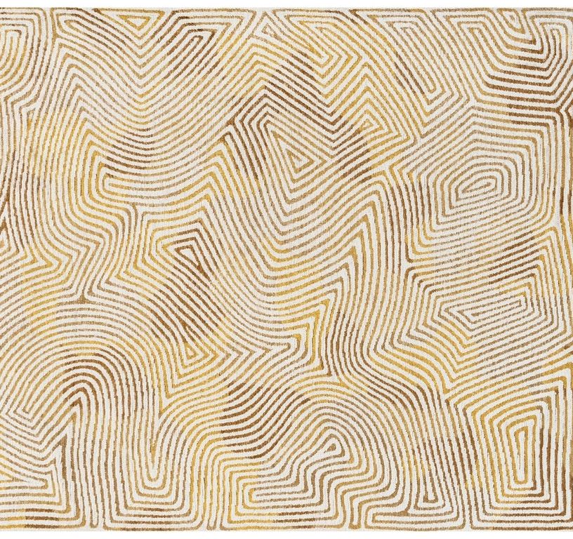 Tapis CORAL Louis De Poortere, géométrique  Yellow hippy