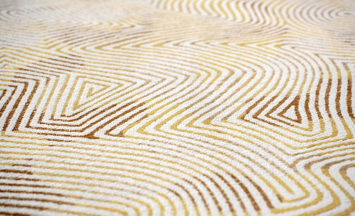 Tapis CORAL Louis De Poortere, géométrique Yellow hippy