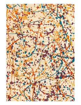 Tapis EXPRESSION Louis De Poortere, graphique Orange Drip