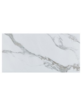 Carrelage CARRARE MAT, aspect marbre blanc, dim 30.00 x 60.00 cm
