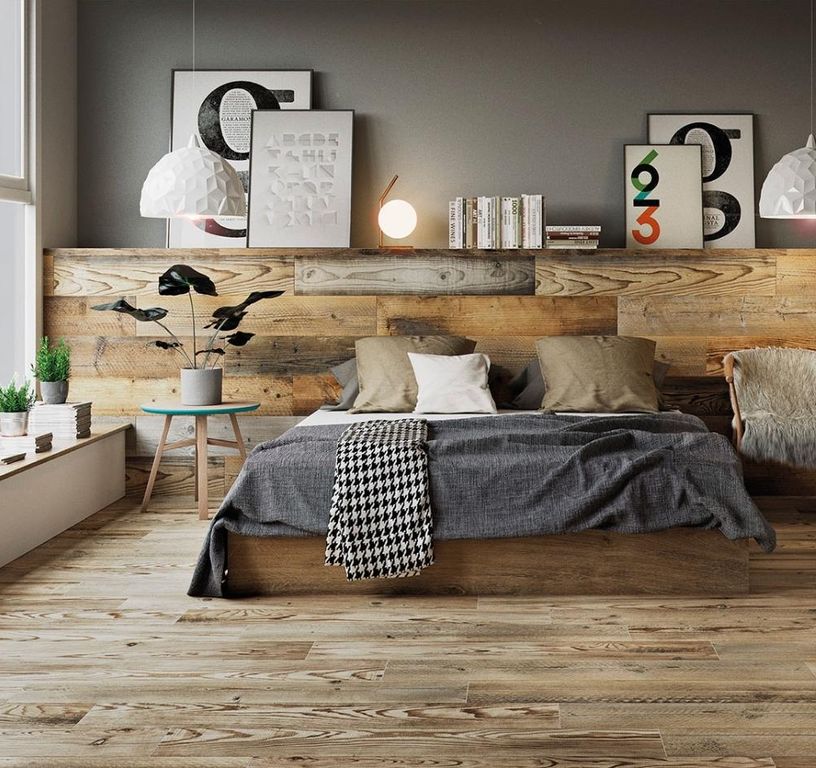 Carrelage CHALET, aspect bois beige, dim 20.00 x 120.00 cm