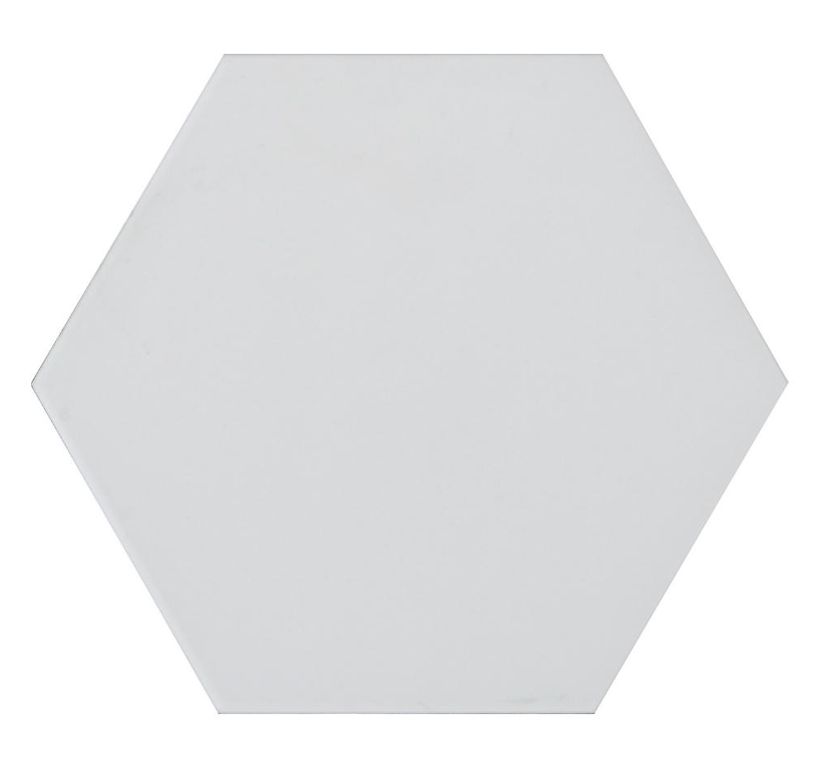 Carrelage OPACO, aspect carreau ciment blanc, dim 19.80 x 22.80 cm