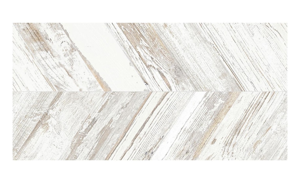 Carrelage POINT DE HONGRIE, aspect bois blanc, dim 45.00 x 90.00 cm