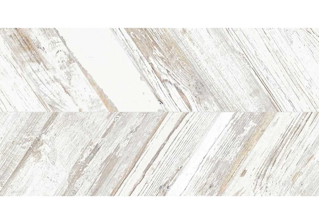 Carrelage POINT DE HONGRIE, aspect bois blanc, dim 45.00 x 90.00 cm