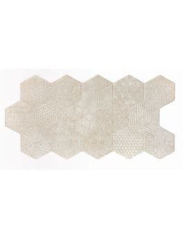 Carrelage SEVILLE, aspect carreau ciment beige, dim 45.00 x 90.00 cm