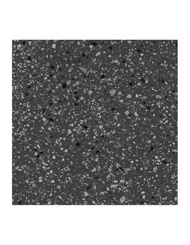 Carrelage GRANITO, aspect terrazzo noir, dim 60.00 x 60.00 cm