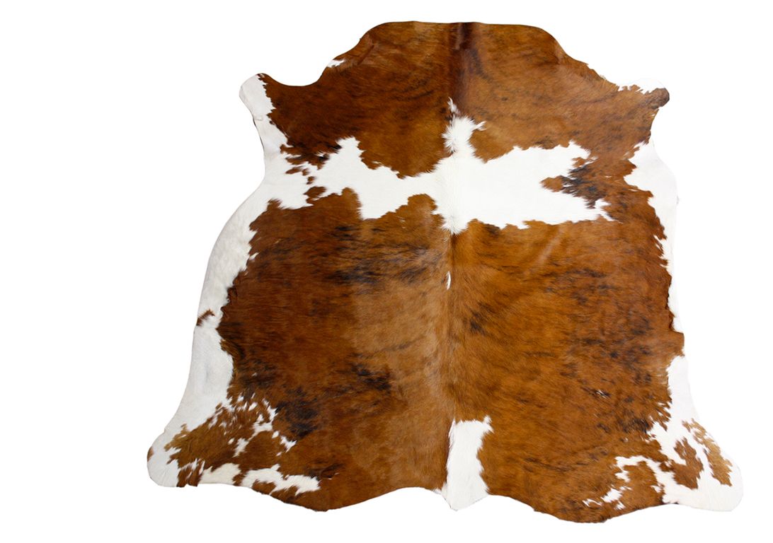 Tapis NORMANDE Maison Tergus, peau de bête  marron, beige, dim 1.90 x 2.10 m