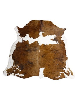 Tapis NORMANDE Tergus, peau de bête  marron, beige, dim 1.90 x 2.10 m