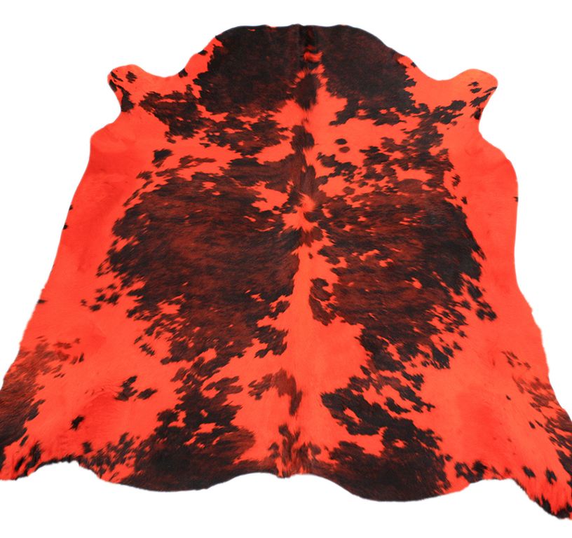 Tapis NORMANDE TEINTEE Maison Tergus, peau de bête  cuivré, dim 1.90 x 2.10 m