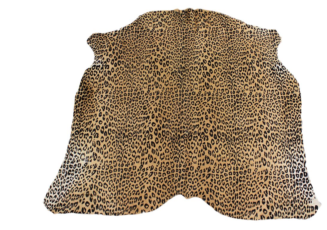 Tapis IMPRIME PANTHERE Maison Tergus, peau de bête  naturel, dim 1.90 x 2.10 m