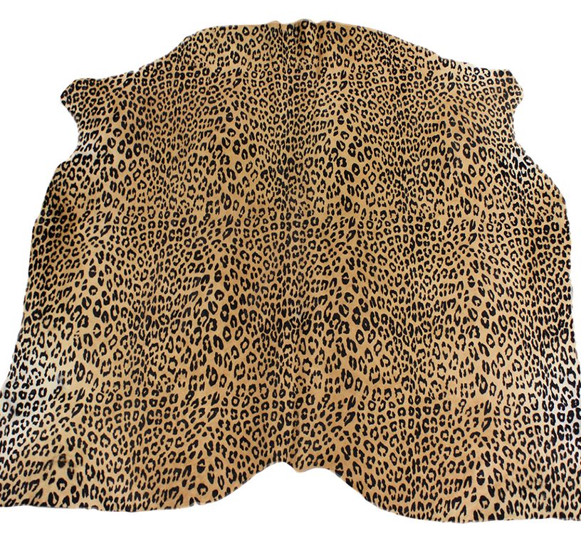 Tapis IMPRIME PANTHERE Maison Tergus, peau de bête  naturel, dim 1.90 x 2.10 m