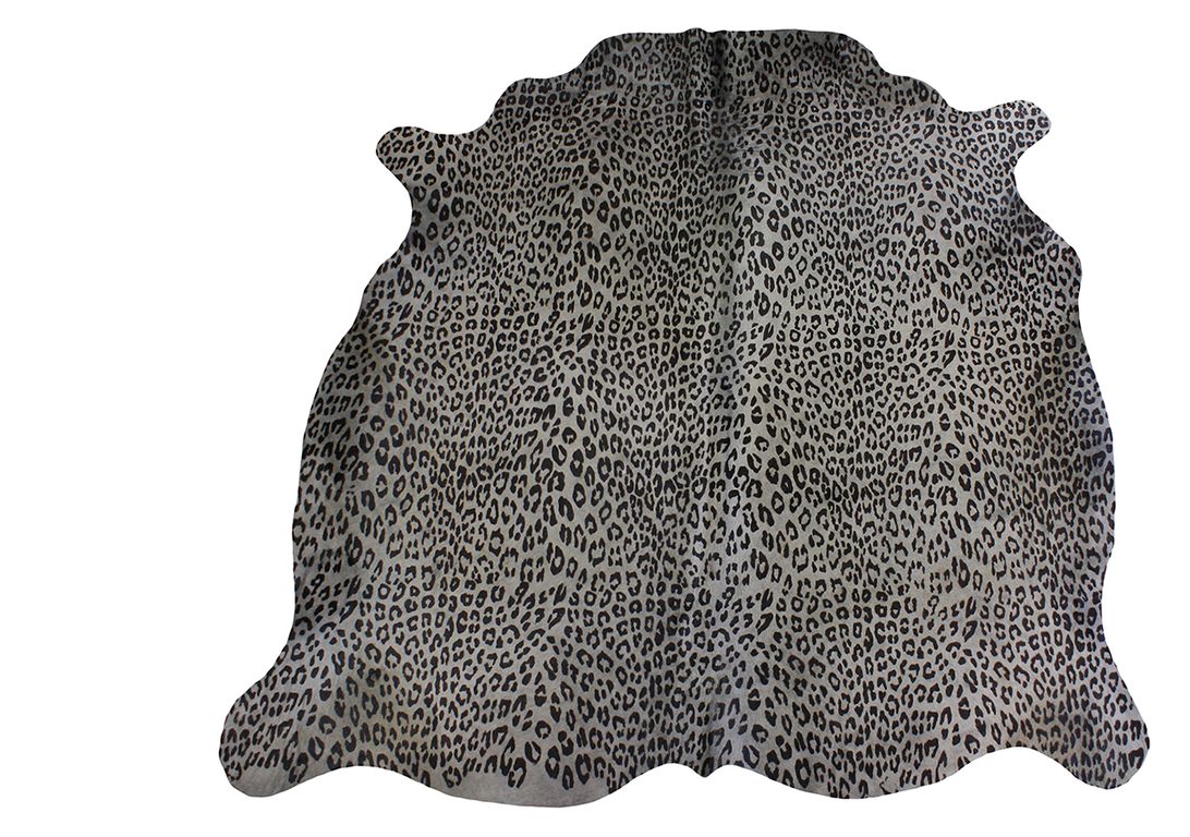 Tapis IMPRIME PANTHERE Maison Tergus, peau de bête  gris, dim 1.90 x 2.10 m